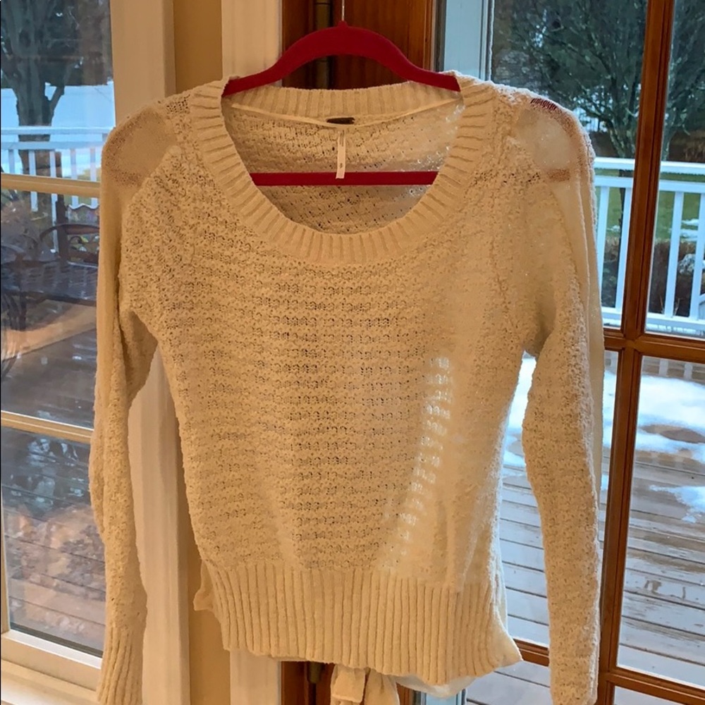 Free People open back sweater